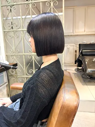 ショート MINX青山店所属・結莉/ボブ/ 縮毛矯正のヘアスタイル