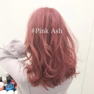 ロング カラー ヘアアレンジ TONE所属・透明感カラー/ 韓国ヘア/縮毛矯正のヘアスタイル