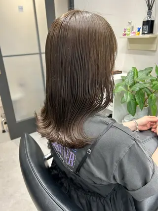 セミロング カラー 髪質改善will hairdesignのヘアスタイル
