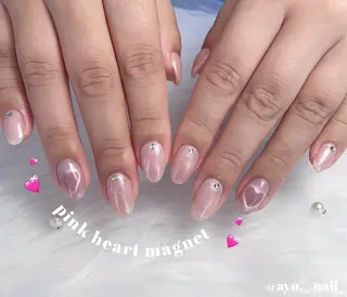 ネイル あゆ🎀/ワンホンネ イル/痛ネイルのネイルデザイン