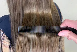 ロング ボブスタイル/ 透明感カラー/八幡のヘアスタイル