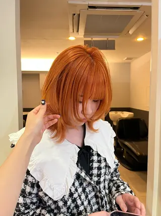ショート カラー yohaku misakiのヘアスタイル