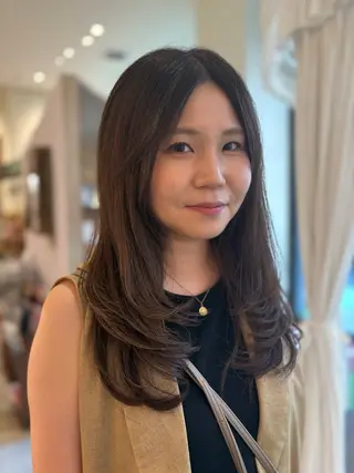ロング 韓国風レイヤーカット 🇰🇷❕モカのヘアスタイル