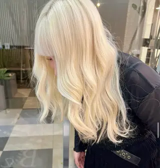 ロング カラー Belle五丁目店所属・ハイトーンブリーチ 宗像 快歩のヘアスタイル