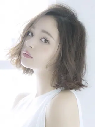 ミディアム カラー パーマ ヘアアレンジ Lond jeloud 名古屋所属・髪質改善 の達人/杉原碧仁のヘアスタイル