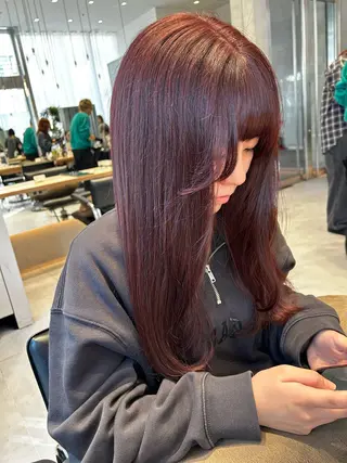 セミロング カラー 風香🪼レイヤー /透明感カラーのヘアスタイル