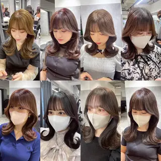 ロング カラー mimiiy梅田 中崎町ハイトーンのヘアスタイル