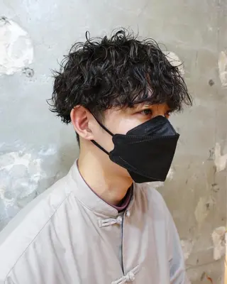 ショート パーマ メンズ tension 【テンション】のヘアスタイル