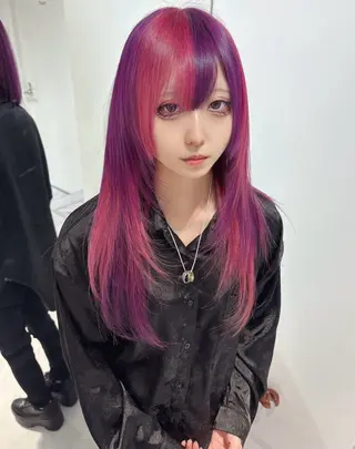 ロング VEGA所属・VEGA ヒカル 艶髪ハイトーン天神のヘアスタイル