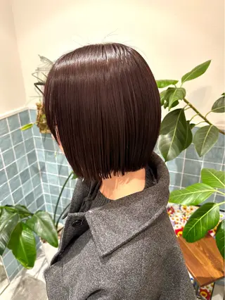 ショート カラー 🍑ブリーチなし ダブルカラーuRiのヘアスタイル