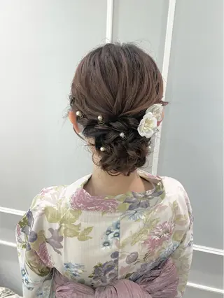 ヘアアレンジ 似合わせ艶髪カラー ❤️ハダユミのヘアスタイル