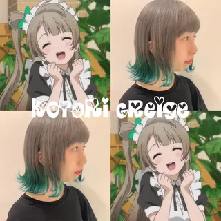 ショート カラー ハイトーン/ウルフ /小澤凌祐🦕のヘアスタイル