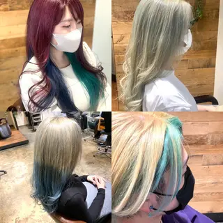 カラー ハイライト✨髪質改善 TAKAさんです😊のヘアスタイル