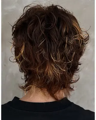 ショート カラー パーマ メンズ デザインカット/ パーマ/nanaのヘアスタイル