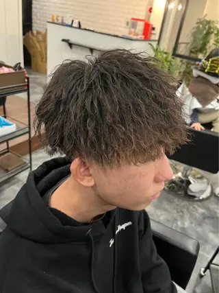 ショート パーマ メンズ B TECH by Zen【ビーテックバイゼン】所属・メンズパーマ/京都駅 /メンズ/奥村航平のヘアスタイル