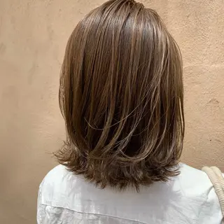 ミディアム 西新/siohair 似合わせ/石尾刻矢のヘアスタイル