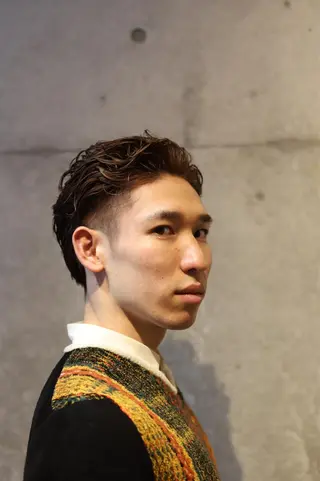 ショート カラー パーマ アドミラルYoshi oのヘアスタイル