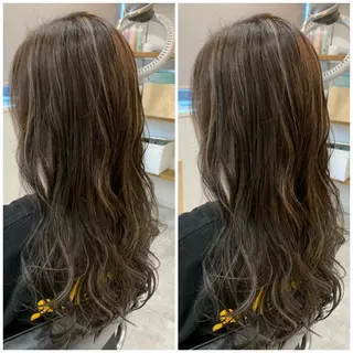 ロング カラー 髪質改善🩵艶髪 ストレート🩵山口のヘアスタイル