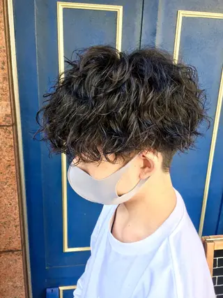 ショート パーマ メンズ 🦩パーマン🦩佐藤 航太のヘアスタイル