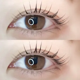 マツエク・マツパ 塩入ひろの、韓国ヘア 梅田/束感まつ毛のヘアスタイル