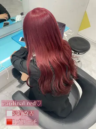 ロング ヘアアレンジ 赤み消しブラウン プロ🐿けんご🐿のヘアスタイル