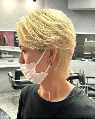 ミディアム メンズ メンズ専門 スタイリスト前田雄輝のヘアスタイル