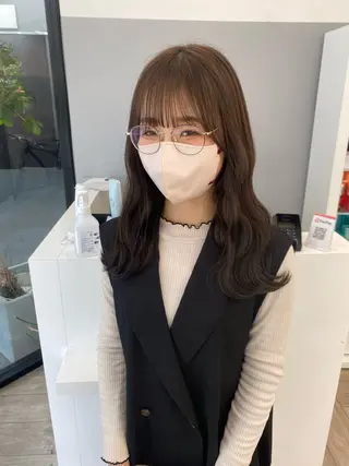 ロング カラー 広島/わかな/ヘア セット/オリーブのヘアスタイル