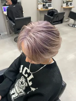 カラー AI TOKYO men's 渋谷所属・カマタ ハルキのヘアスタイル