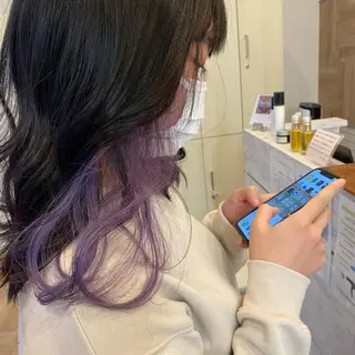 ミディアム カラー 舟橋 りんかのヘアスタイル