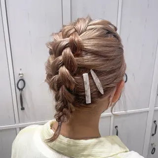 ヘアアレンジ つちだ ゆうひ / 暗髪カラー⟡.·のヘアスタイル