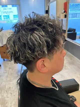 パーマ メンズ メンズ特化/パーマ/ フェードWATARUのヘアスタイル