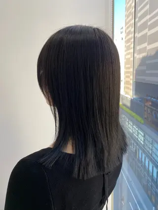 ミディアム 韓国ヘア🇰🇷竹本 優希のヘアスタイル