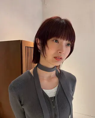 ミディアム カラー 竹下 浩一のヘアスタイル