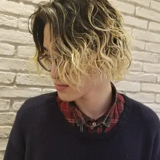 ミディアム カラー シールエクステ♦️ レイヤー♦️福田晃大のヘアスタイル