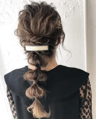 ロング カラー ヘアアレンジ 👩🏻ボブ/ 髪質改善ダブルカラーのヘアスタイル