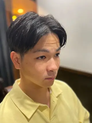 パーマ メンズ 横浜フェードカット 田嶋勇祐のヘアスタイル