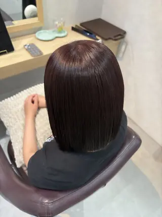 ミディアム ブラウンカラー 🫧tomoka🫧のヘアスタイル