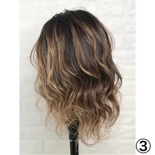 ミディアム カラー KIZU 髪質改善 オカルト怪談のヘアスタイル