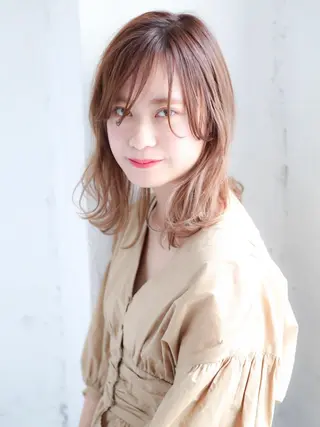 ミディアム 石渡このみ 🍊レイヤーカットのヘアスタイル