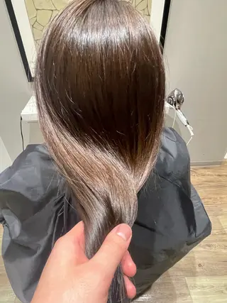 ロング カラー k-twoたき✨艶感 カラー/美髪矯正のヘアスタイル