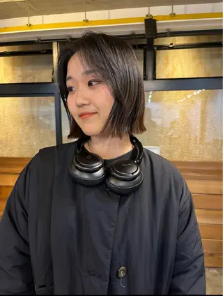 ショート ボブパーマ/パーマ ウルフパーマのヘアスタイル