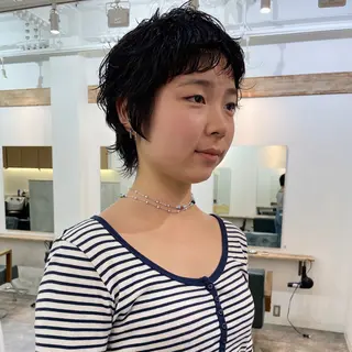 ショート パーマ 野村矩樂/パーマ /縮毛矯正のヘアスタイル