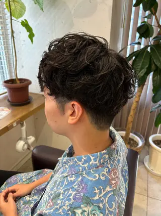 ミディアム パーマ メンズ サソウ ユリエ🥥のヘアスタイル
