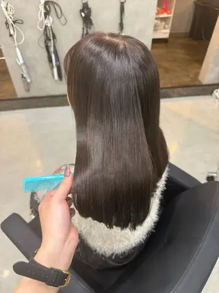 セミロング MAHO/透明感カラ ー/髪質改善🍒のヘアスタイル