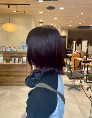 ショート 🍓mito/ デザインカラー🍓のヘアスタイル