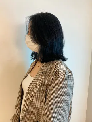 セミロング 🐈⬛韓国ヘア カノン♥️のヘアスタイル
