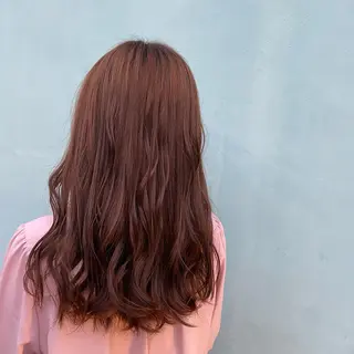 セミロング カラー パーマ ヘアアレンジ 桑原 りゆのヘアスタイル