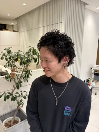 パーマ メンズ 新規限定カット無料 クーポン有り【桂口】のヘアスタイル