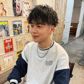 メンズ メンズ特化美容師 ハスイルイのヘアスタイル