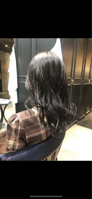 ロング マンツーマン／韓国 ヘア‎Amiのヘアスタイル